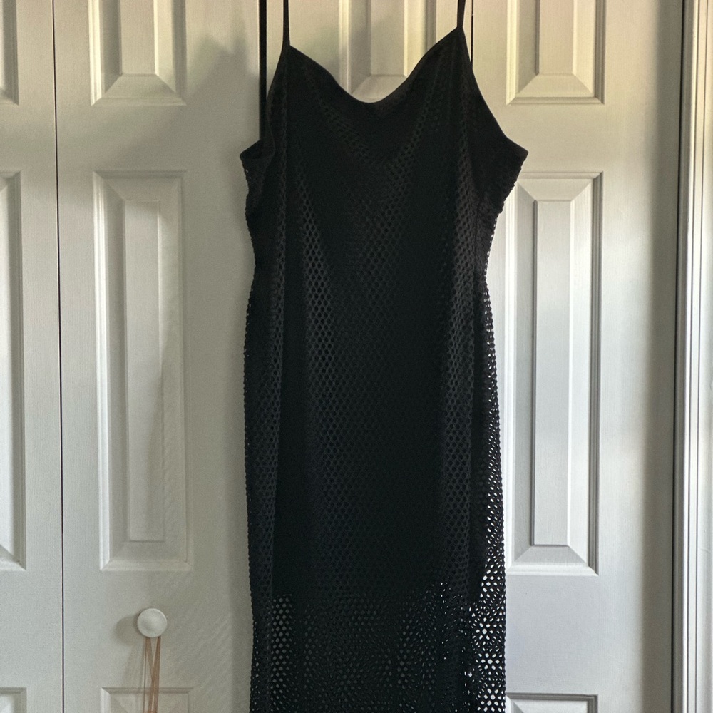 Fashion Nova Black Midi Dress